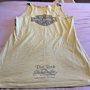 Army green Harley Davidson tank